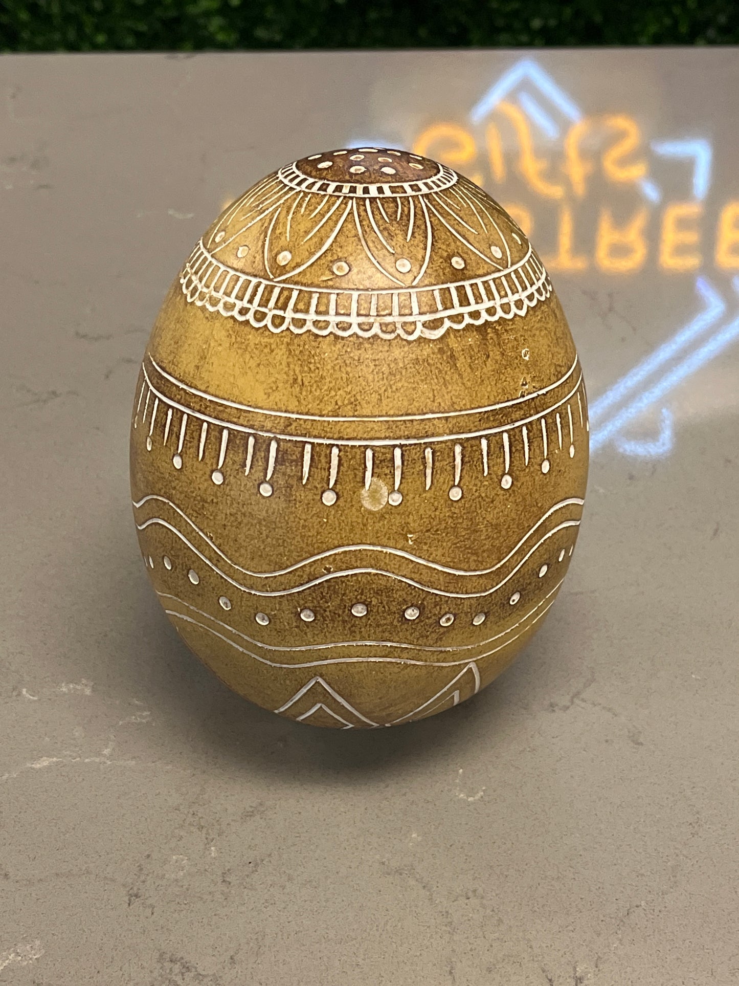 Carved Egg