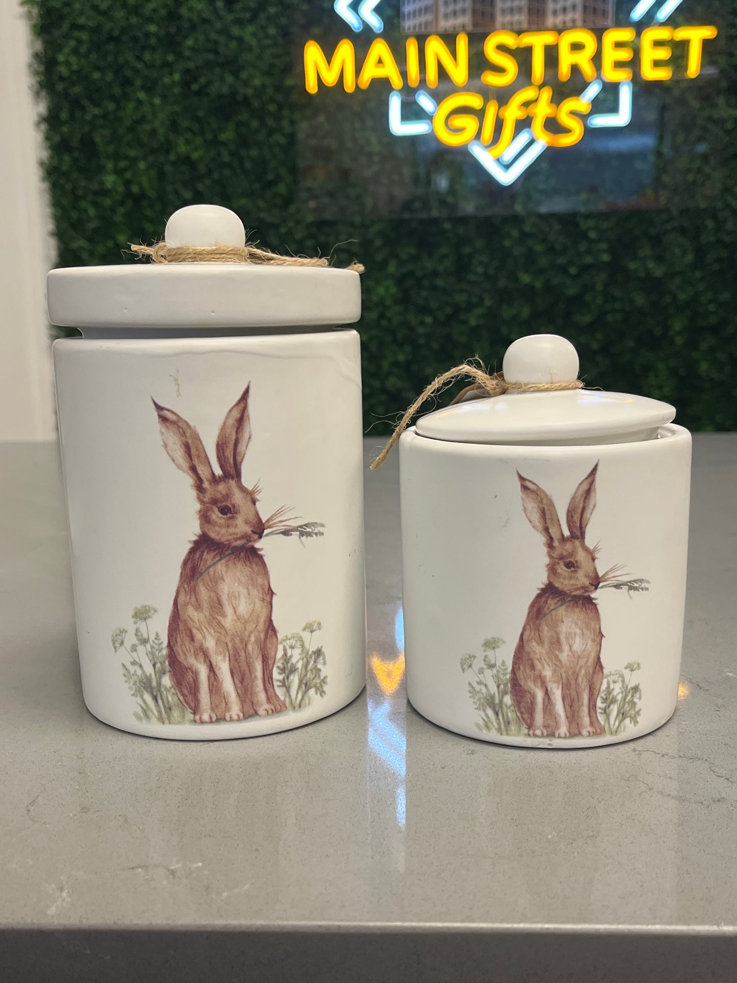 Container with Bunny (Set of two)