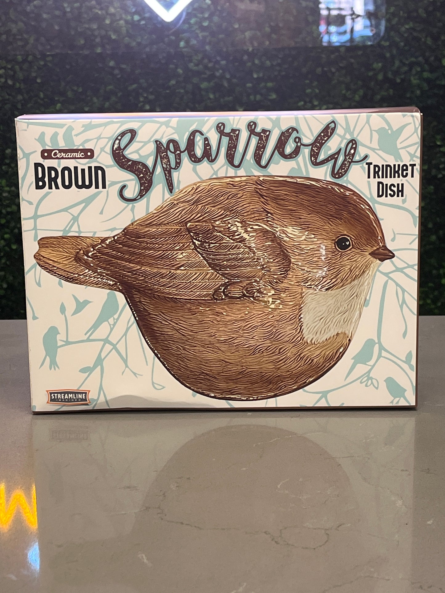 Sparrow Bird Trinket Tray