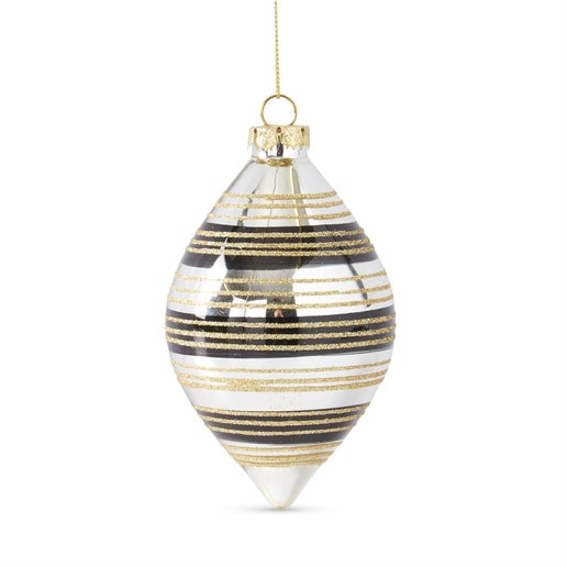 Asst'd Mirror Orn. Blk/Gold