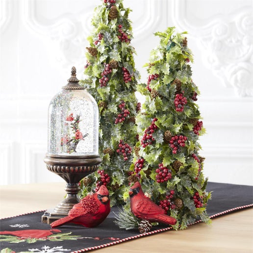 Cardinal LED Snow Globe