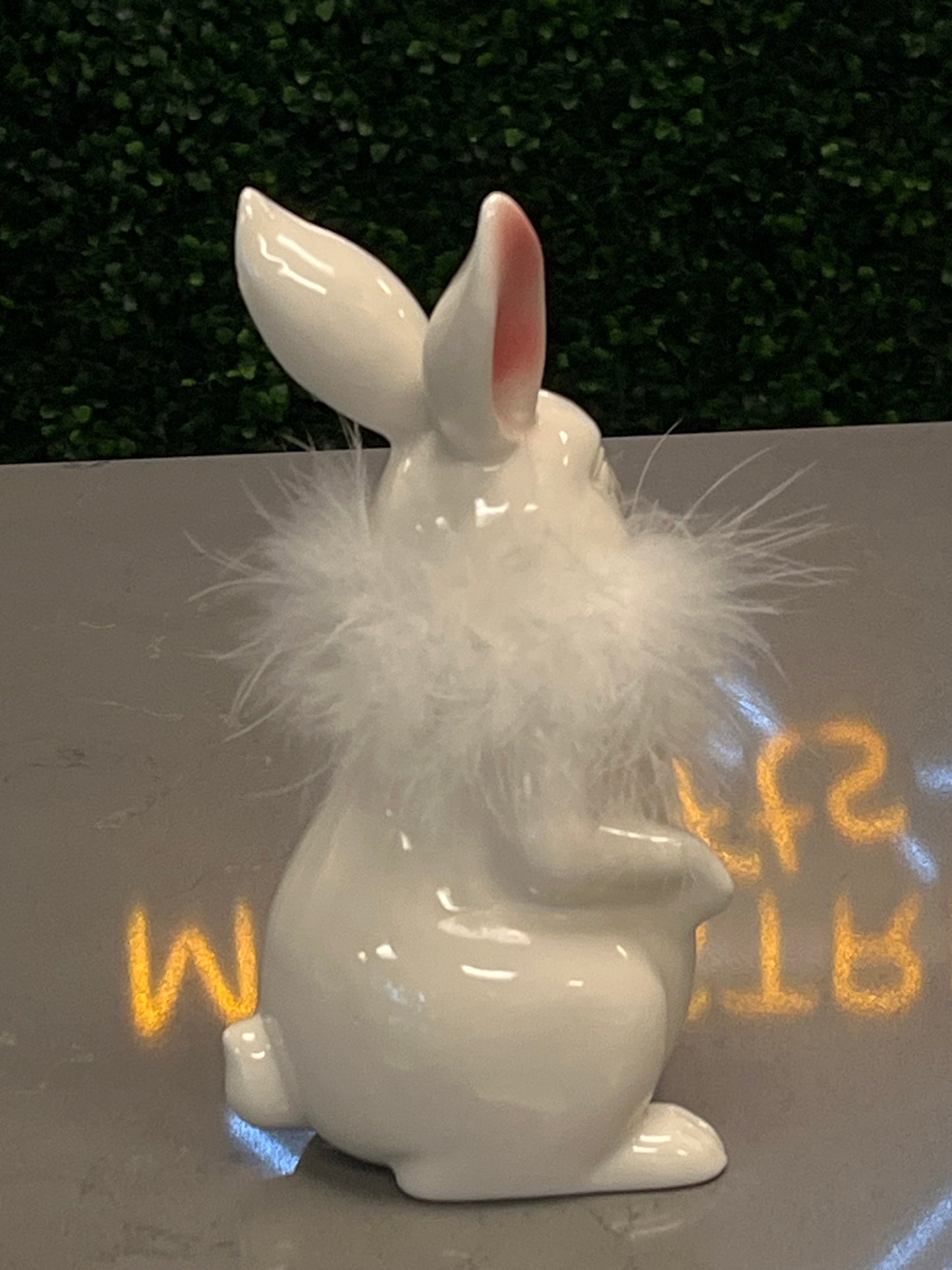 7.75"Feather Bunny