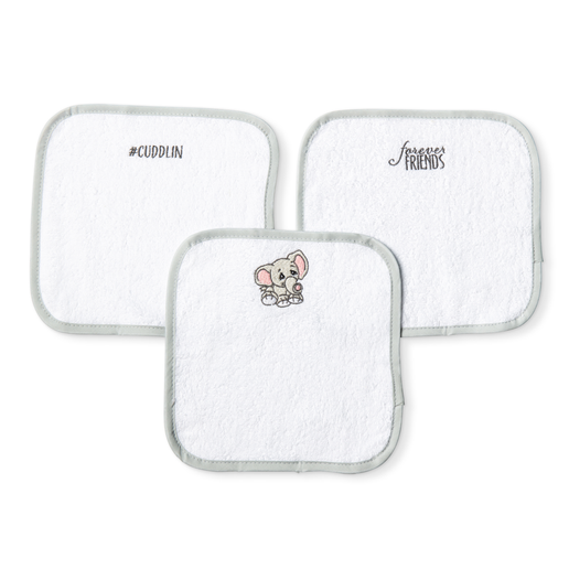 Elephant Washcloth Set