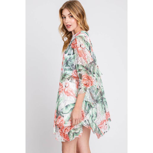 Flamingo Kimono