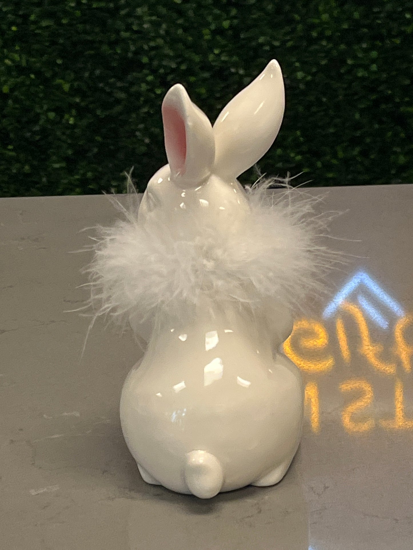 7.75"Feather Bunny