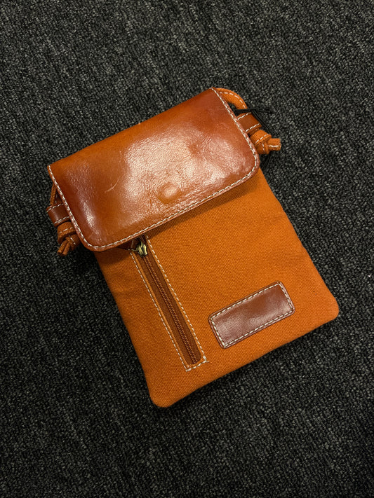 Rust Leather Phone Bag