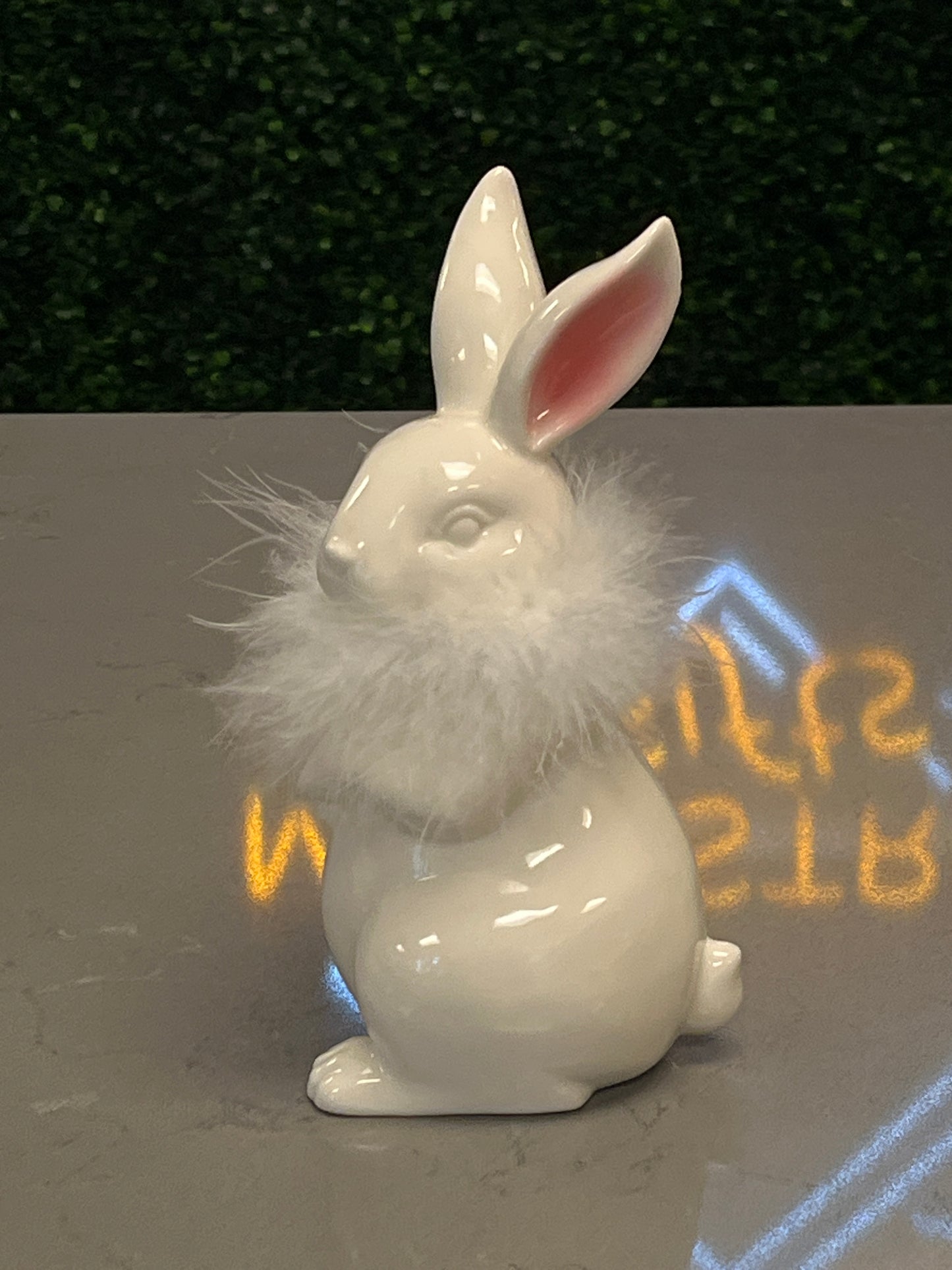7.75"Feather Bunny