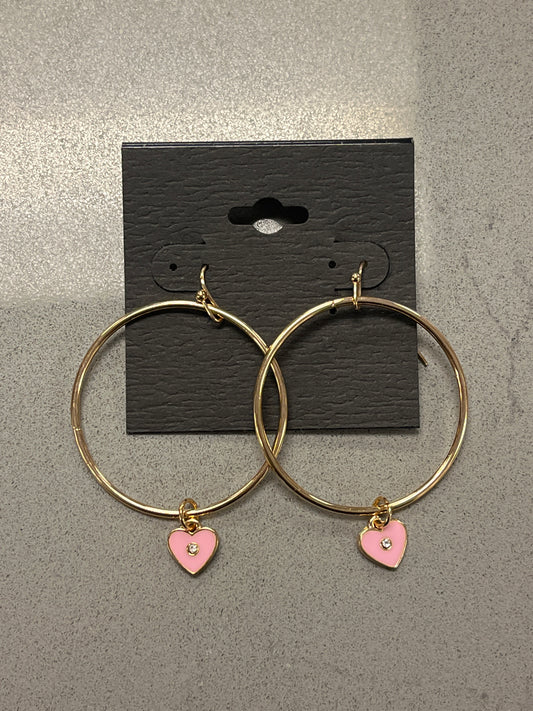 Mini Heart Hoop Ear.