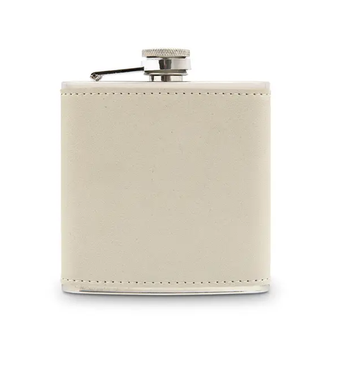 BK. Leather/Metal Flask