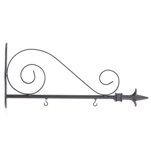 Black Metal Scroll Arrow