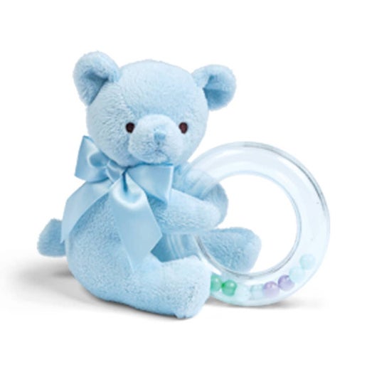 Blue Teddy Rattle
