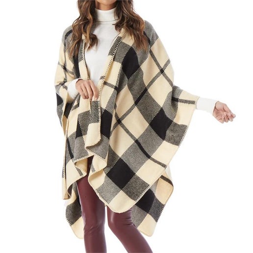 Cape - Blk/Tan Plaid