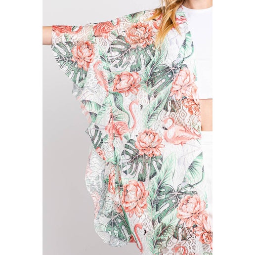 Flamingo Kimono