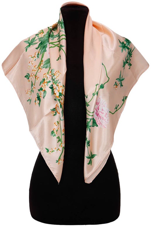 Floral Satin Scarf