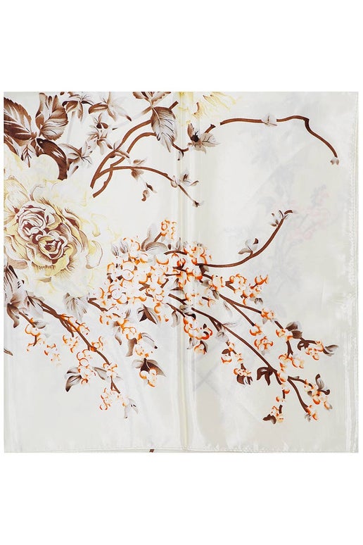 Floral Satin Scarf