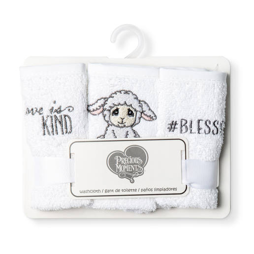 Lamb Washcloth Set