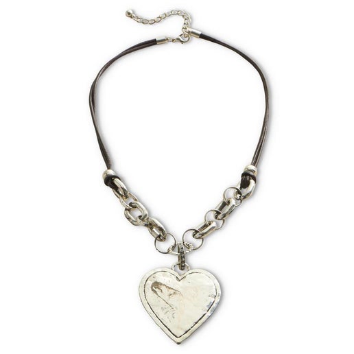 Leather Heart Necklace