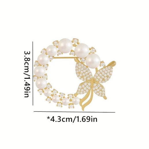 Pearl Wreath Pin