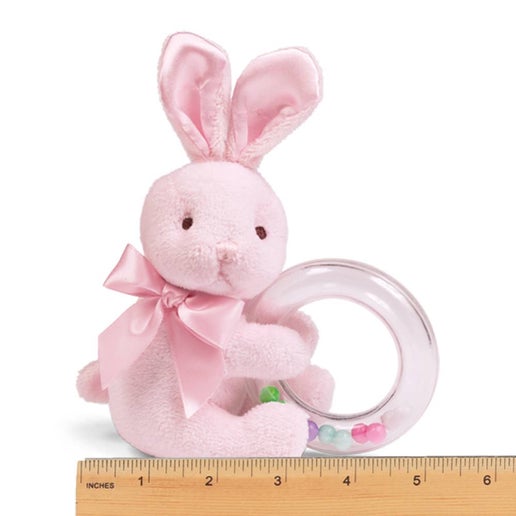Pink Bunny Rattle