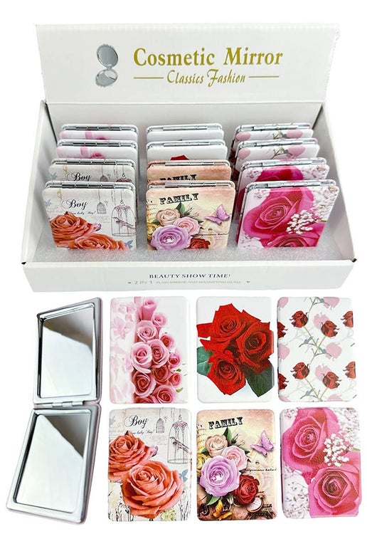 Rose Compact Mirror